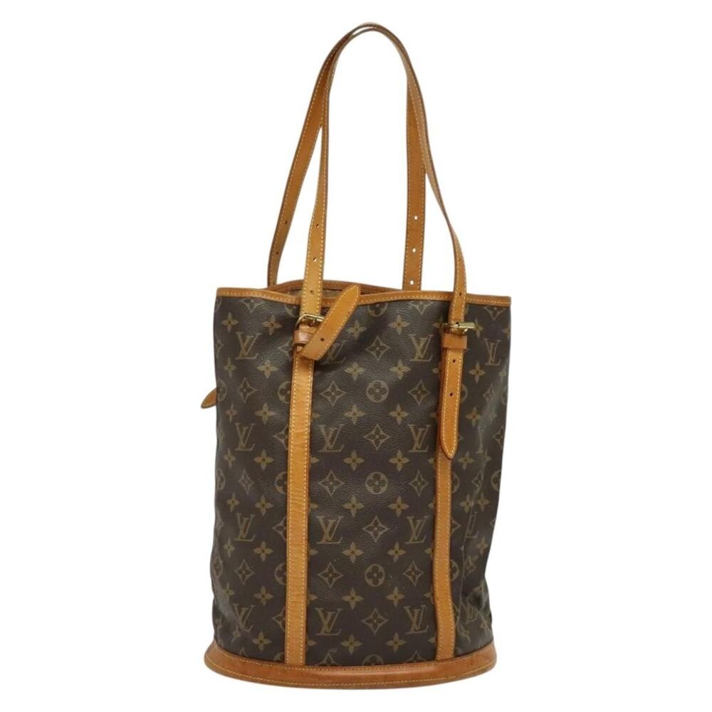 Louis Vuitton Monogram Bucket GM Shoulder Bag Brown